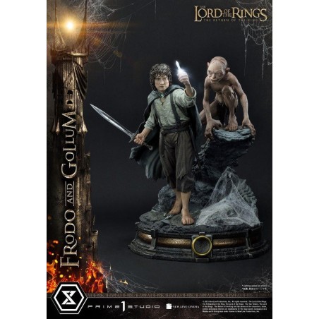 LE SEIGNEUR DES ANNEAUX - Frodo & Gollum Bonus Ver. - Statuette 46cm 