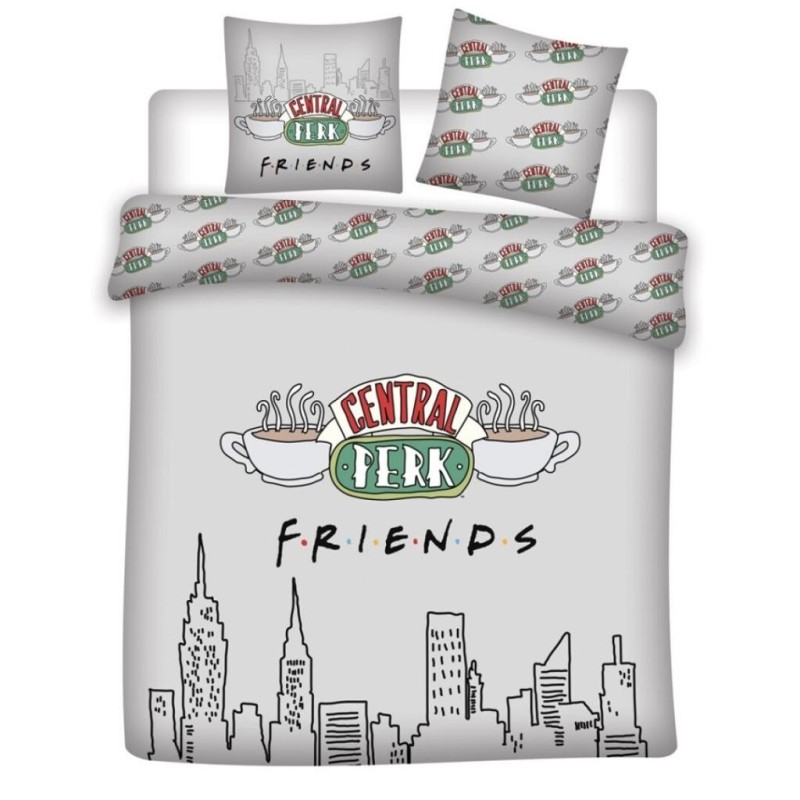 FRIENDS - Parure de lit 240x220 - Central Perk '100% microfibre' 