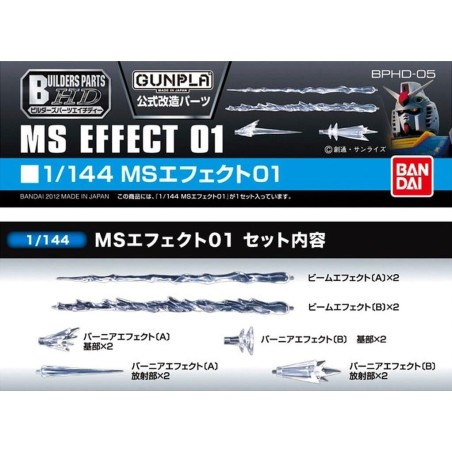 GUNDAM -  Builders Parts HD 1/144 MS Effect 01 - Model Kit 