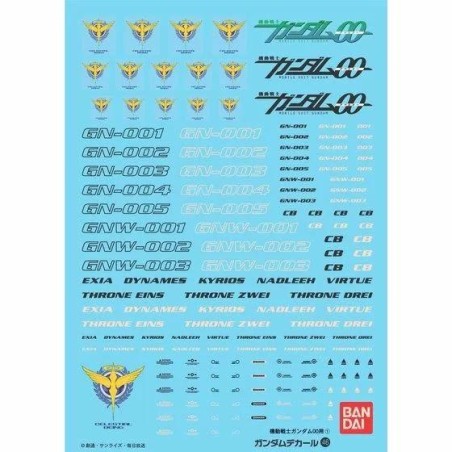 GUNDAM - GUNDAM DECAL 46 - Gundam oo Multiuse 1 