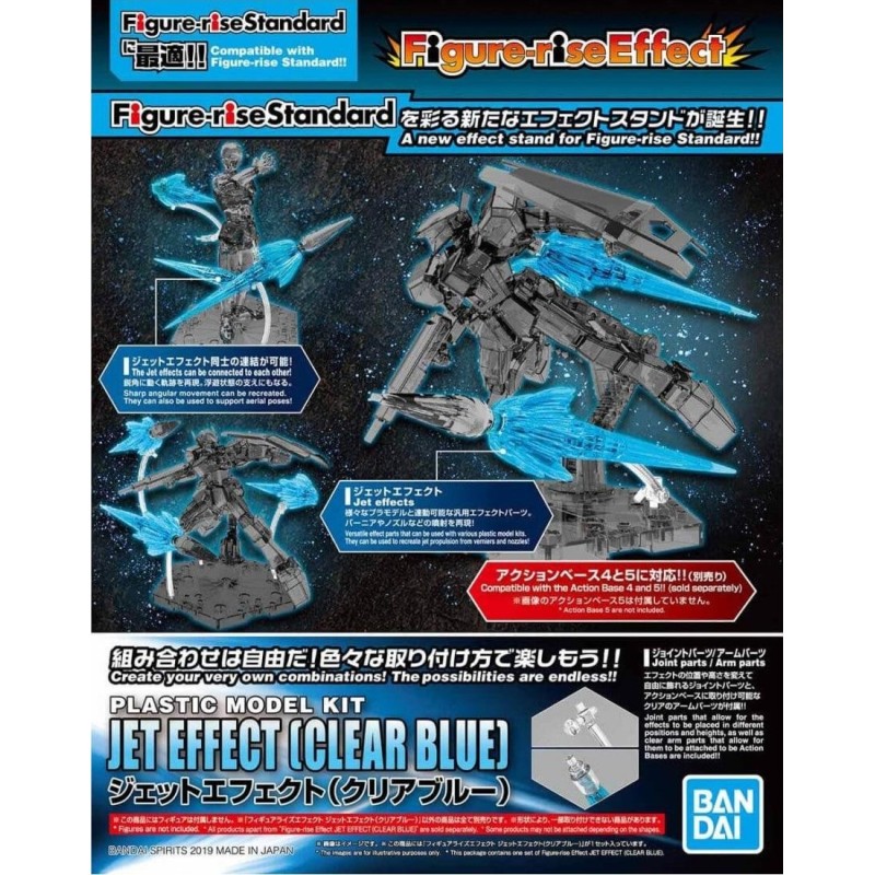GUNDAM - Figure-rise Effect Jet Effect (Clear Blue) - Model Kit 