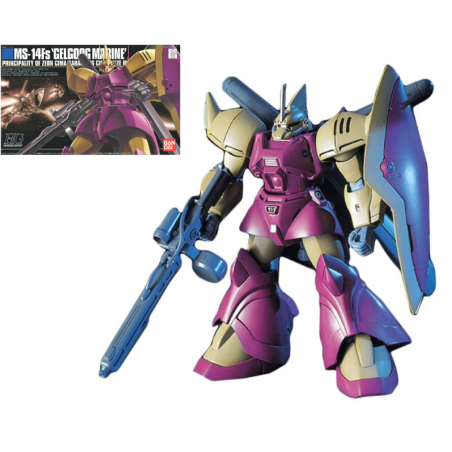 GUNDAM - HGUC 1/144 MS-14Fs Gelgoog Marine Cimagarahau - Model Kit 