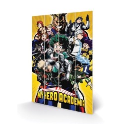 MY HERO ACADEMIA - Heroes - Impression sur bois 40x59cm REPROD 2
