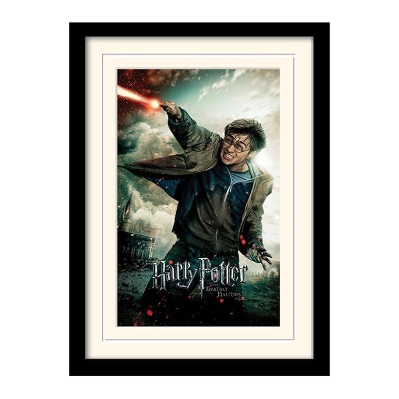 HARRY POTTER - Deathly Hallows Wand - Impression encadrée 30x40 