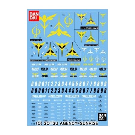 GUNDAM - GUNDAM DECAL 072 - Char's Counterattack Zeon 
