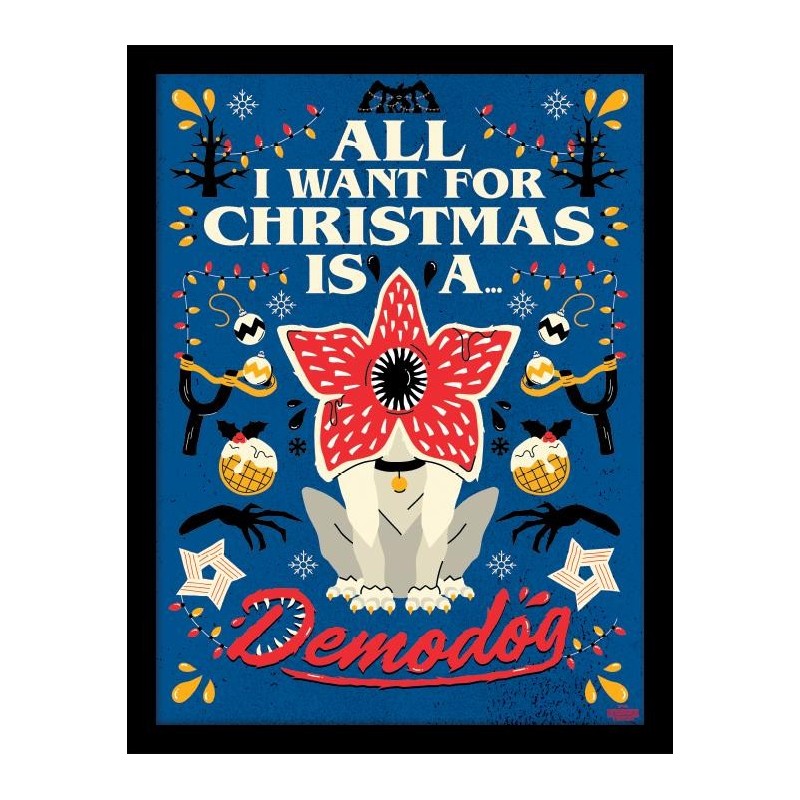 STRANGER THINGS - All I want for Chris.. - Impression encadrée 30x40cm 