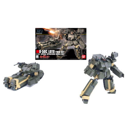GUNDAM - HGUC 1/144 D-50C Loto Twin Se E.F.S.F. - Model Kit 