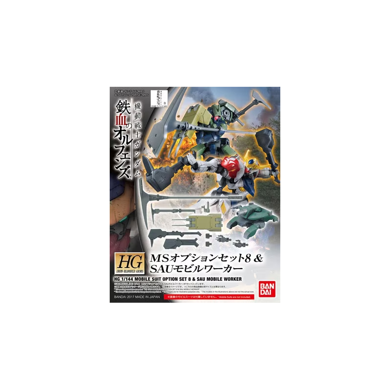 GUNDAM - HG 1/144 MS Option Set 8 & Sau Mobile Worker - Model Kit 