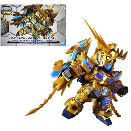 GUNDAM - SD Cross Silhouette Unicorn 03 Phenex Destroy - Model Kit 