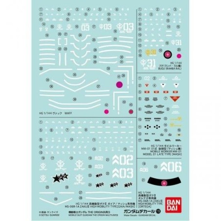 GUNDAM - RG 1/144 Decal 119 The Origin - Model Kit 