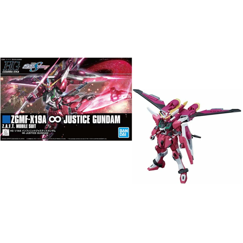 GUNDAM - HG 1/144 ZGMF-X19A Infinity Justice Gundam - Model Kit 