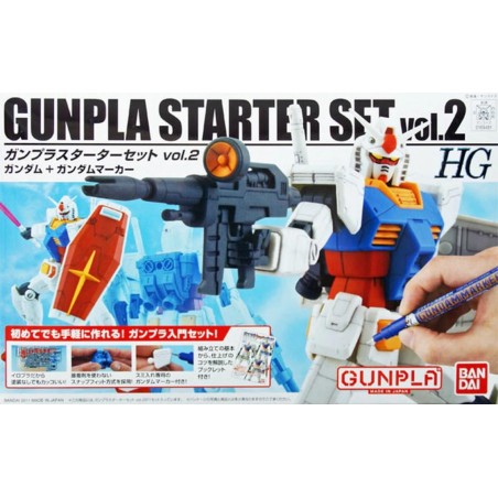 GUNDAM - HG 1/144 Gunpla Starter Set Vol.2 - Model Kit 