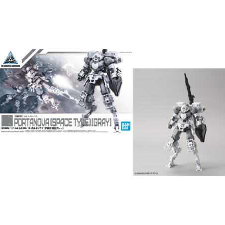 GUNDAM - 30MM 1/144 bEXM-15 Portanova Space Type Gray 