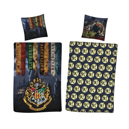 HARRY POTTER - Parure de lit 140x200cm - 9 3/4 '100% microfibre' 