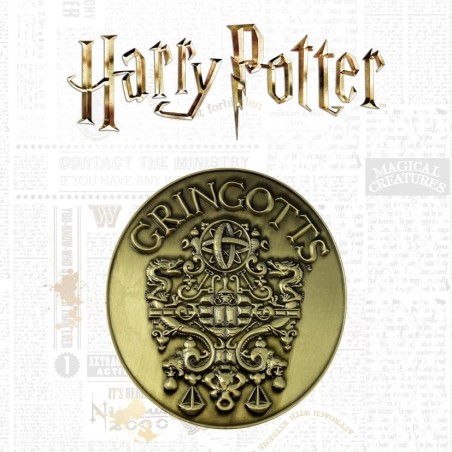 HARRY POTTER - Banque de Gringotts - Médaillon édition limitée 