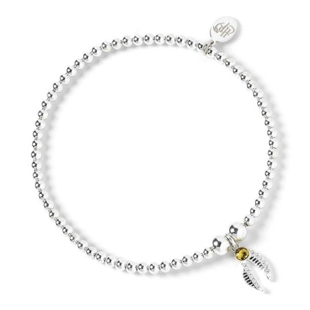 HARRY POTTER - Vif d'Or - Bracelet à Perles + Charme en Cristal 