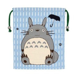 GHIBLI - Mon voisin Totoro - Sacoche Tissu bleu 14x17cm 2