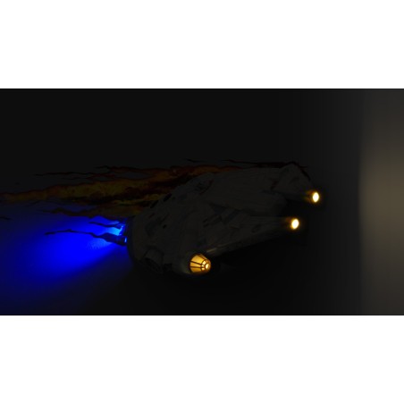 Lampe 3D LED Millennium Falcon 37 cm Decembre 2022