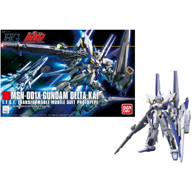GUNDAM - HGUC 1/144 MSN-001X Delta Kai Gundam - Model Kit 