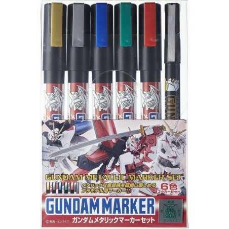 GUNDAM - Gundam Marker GMS-121 Metallic Set 