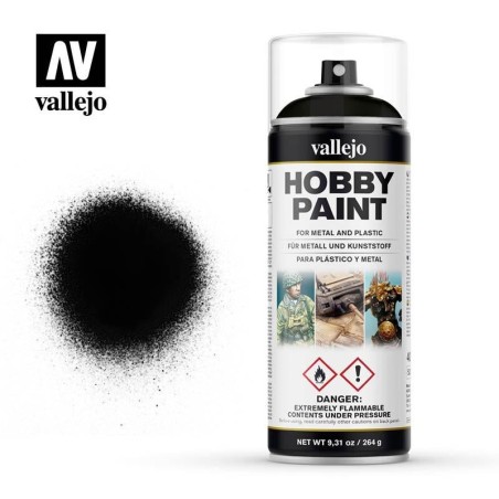 GUNDAM ACC - Aerosol Primer 400ml - Matte Black Acrylic 