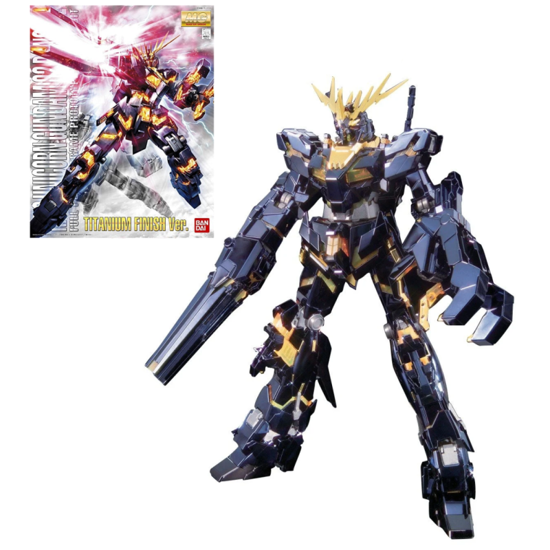 GUNDAM - MG 1/100 RX-0 Unicorn Gundam 2 Banshee Titanium - Model Kit 