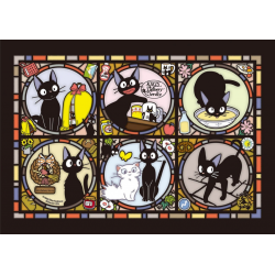 GHIBLI - Kiki la petite sorcière - Puzzle vitrail 18x25cm 2
