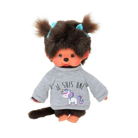 MONCHHICHI - Je suis une licorne - Peluche 20cm 