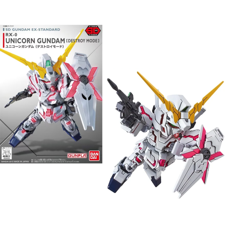 GUNDAM - SD Gundam Ex-Standard 005 Unicorn Destroy - Model Kit 8cm 