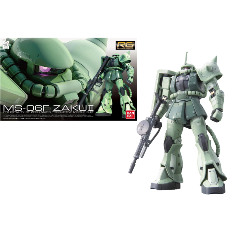 GUNDAM - RG 1/144 MS-06F Zaku II - Model Kit 13cm 