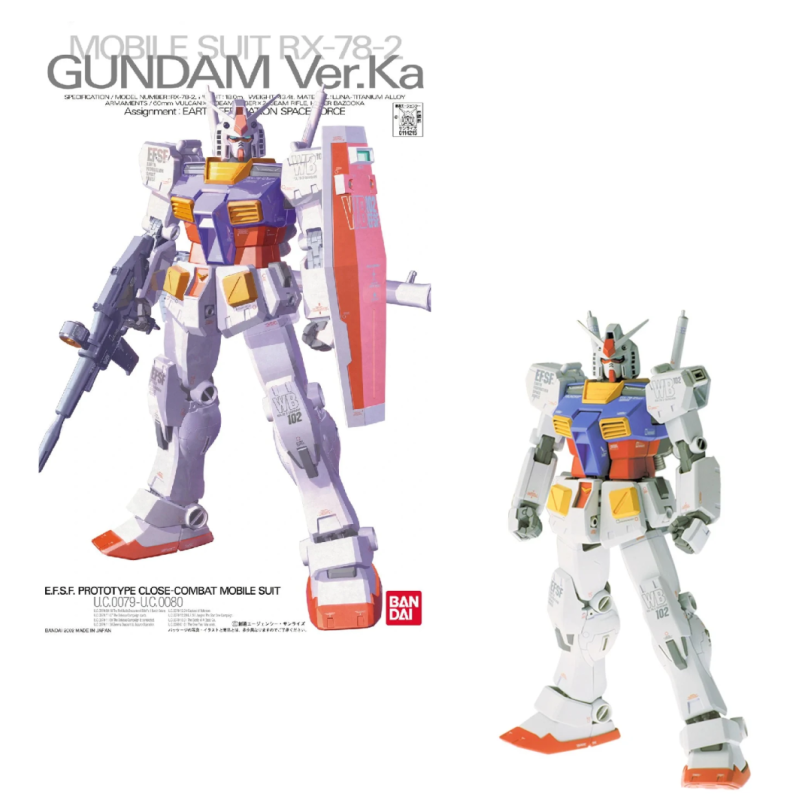 GUNDAM - MG 1/100 RX-78-2 Gundam Ver.Ka - Model Kit 18cm 