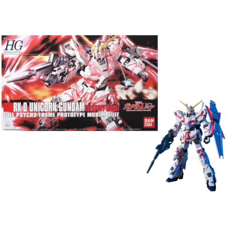 GUNDAM - 1/144 HGUC RX-0 Unicorn Gundam - Model Kit 13cm 
