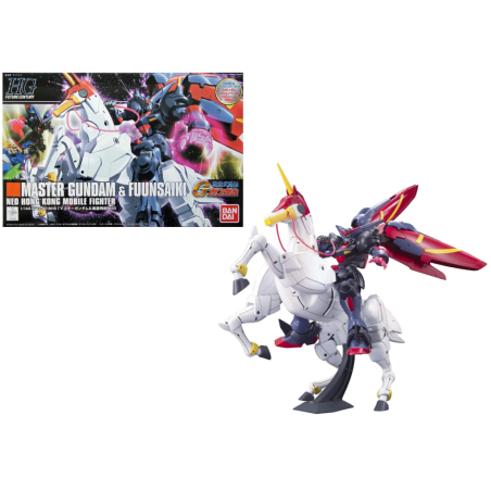 GUNDAM - 1/144 HGFC Master Gundam & Fuunsaiki - Model Kit 13cm 