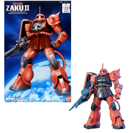 GUNDAM - 1/144 FG Gundam Zaku II - Model Kit 13cm 