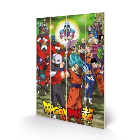 DRAGON BALL Z - Tournament of Power - Impression sur bois 40x59cm 