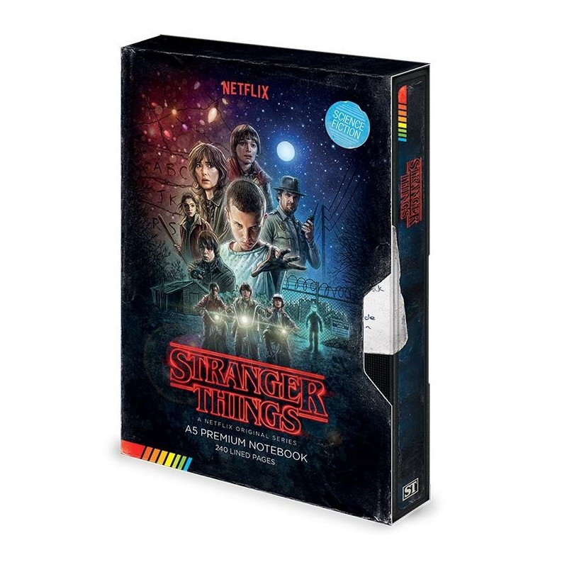 STRANGER THINGS - VHS - Notebook A5 Premium 