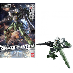 GUNDAM - IBO 1/100 Graze Custom - Model Kit - 8cm 2