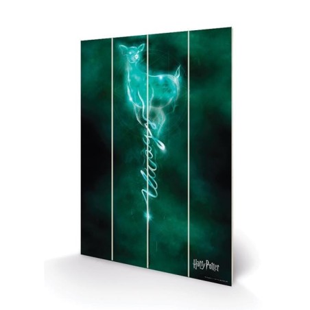 HARRY POTTER - Doe Patronus - Impression sur bois 20x29.5 