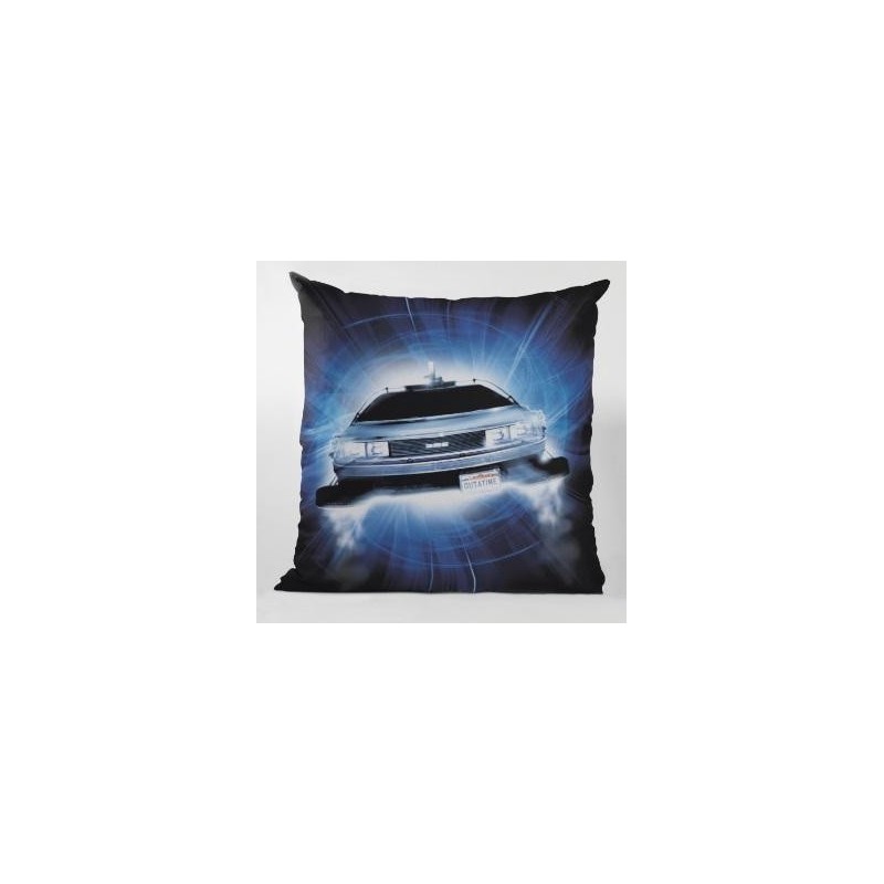 BACK TO THE FUTURE - Coussin carré - Delorean Roads "40x40x1cm" 