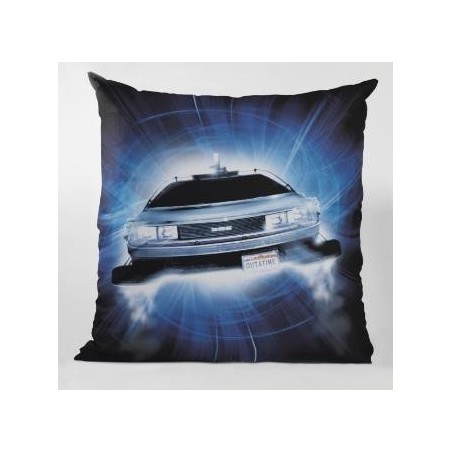 BACK TO THE FUTURE - Coussin carré - Delorean Roads "40x40x1cm" 