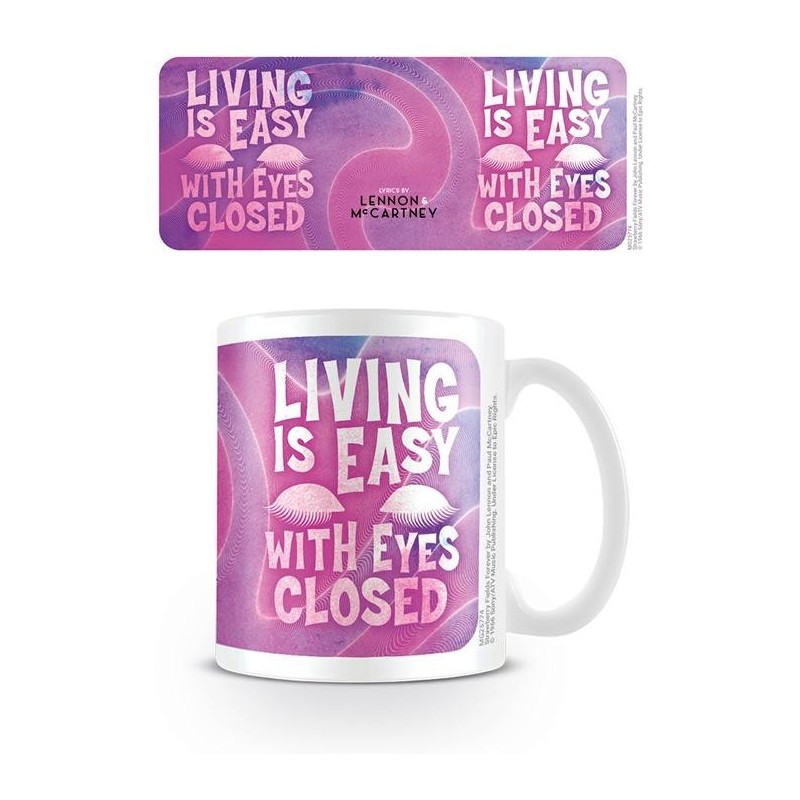 LENNON & MCCARTNEY - Living Is Easy With Eyes Closed - Mug 315ml 