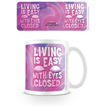 LENNON & MCCARTNEY - Living Is Easy With Eyes Closed - Mug 315ml 