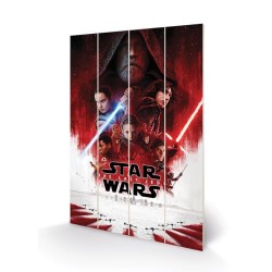 STAR WARS - The Last Jedi - Impression sur bois 40x59cm 2
