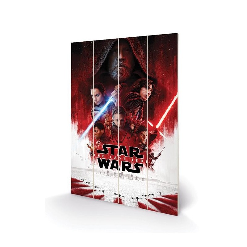 STAR WARS - The Last Jedi - Impression sur bois 40x59cm 