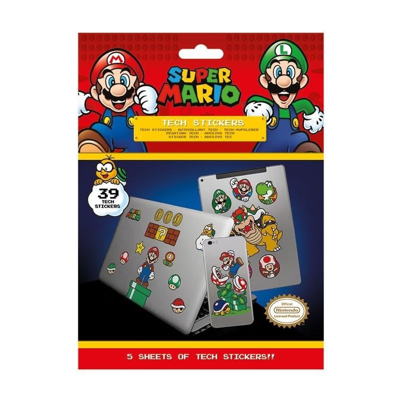 SUPER MARIO - Tech Stickers Pack - Mushroom Kingdom 