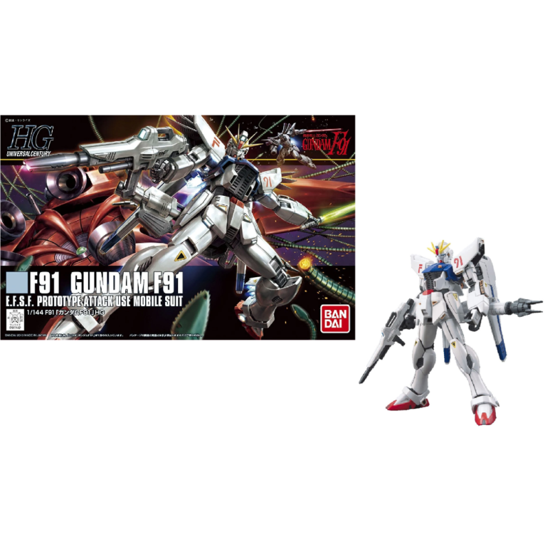 GUNDAM - Model Kit - HGUC 1/144 - Gundam F91 - 13cm 