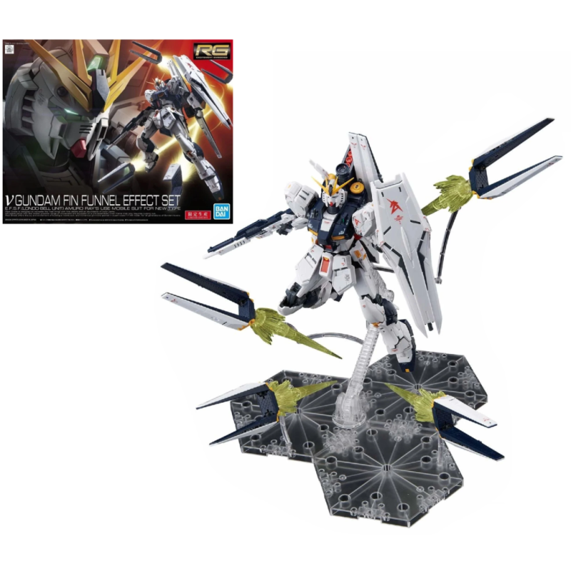 GUNDAM - Model Kit RG 1/144 - Gundam NU FIN Funnel Effect Set - 19.3cm 