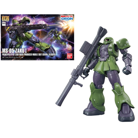 GUNDAM The Origin - Model Kit - HG 1/144 - Zaku I 'Denim/Slender' 