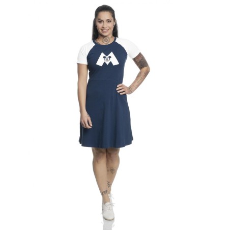 DISNEY - Mickey Mouse M College Dress Navy/White (XL) 