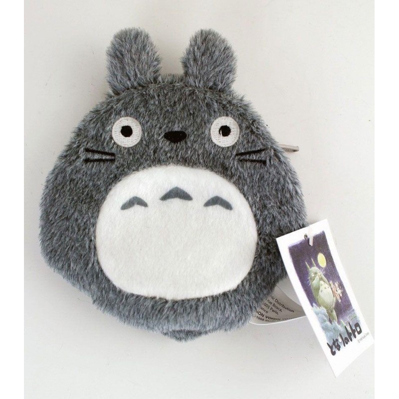STUDIO GHIBLI - Coin Purse Totoro Plush Grey - 12 cm 